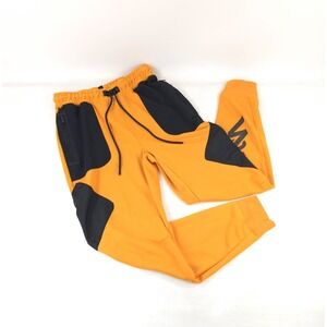 NIKE Air Jordan x Naruto Zion Dri-FIT Slim Fit Jogger Pants Mens Medium Orange